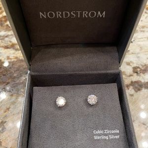 Nordstrom 2ct tw cubic zirconia stud earrings